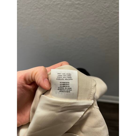 Aritzia Babaton Maximo Trench Coat XS Belted Drapey minimalist classic academia - Picture 11 of 12